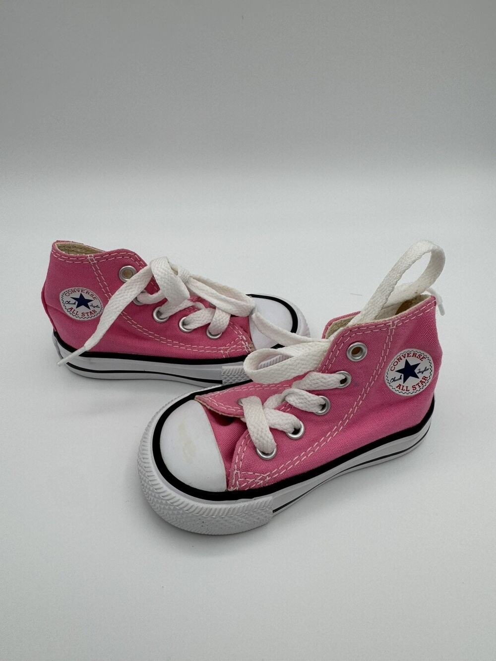 Infant Pink Converse Chuck Taylor All Star High Top Sneaker Size 4